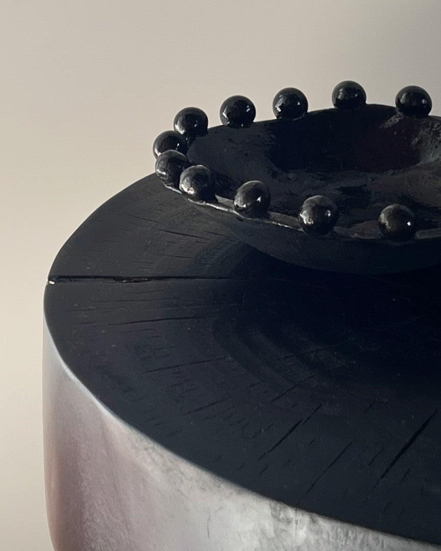 Bubble Bowl | Black-Blue Glaze