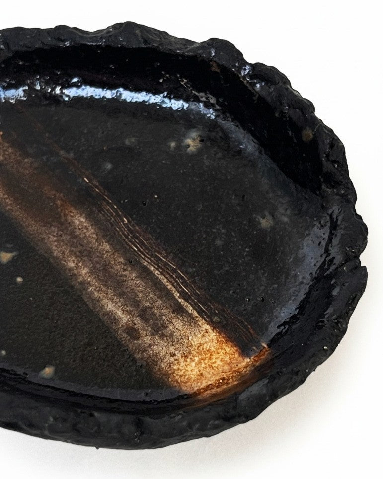 Palo Santo Holder (Oval) | Dark Iron Glaze