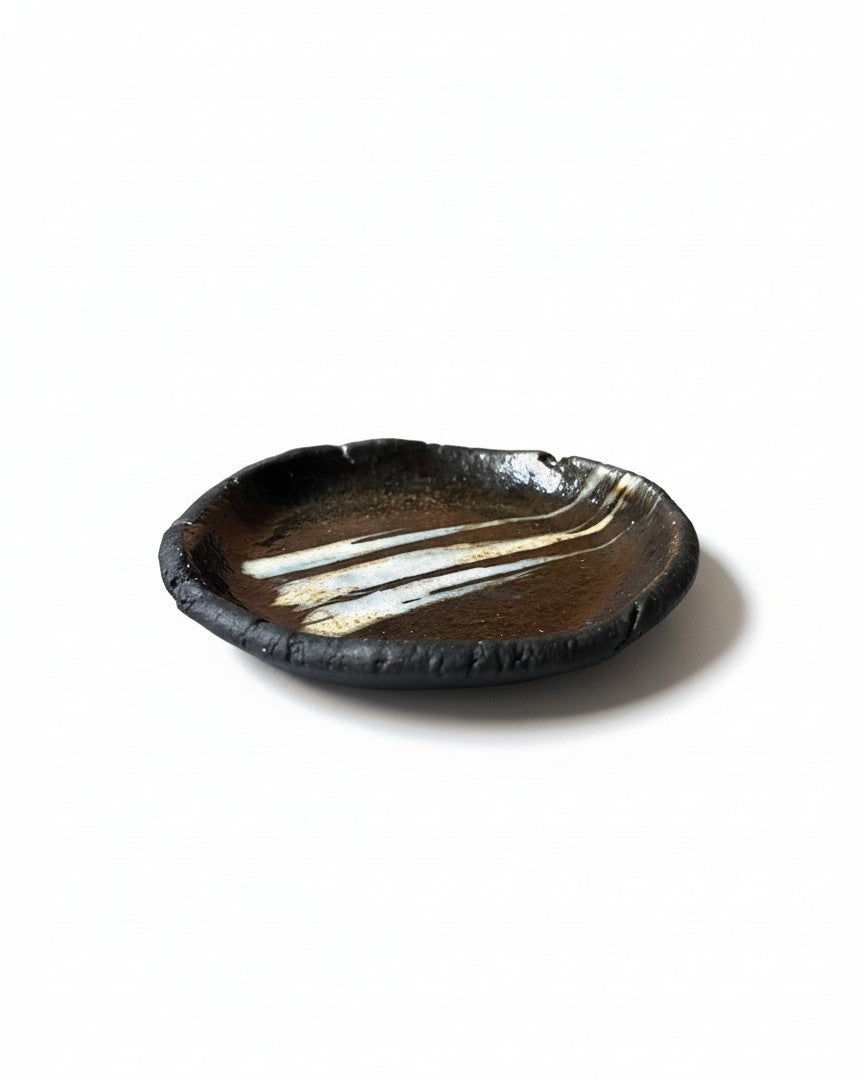 Palo Santo Holder (Round) | Dark Iron Glaze