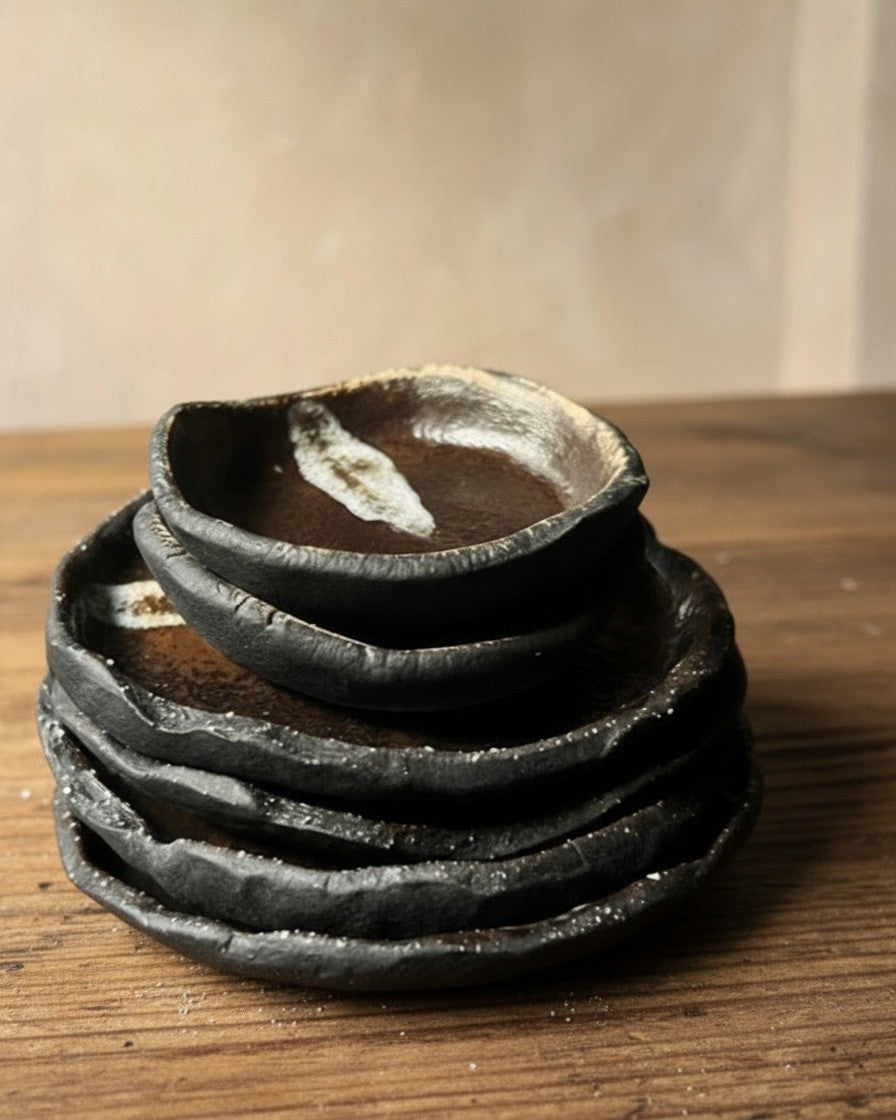 Stone Condiment Bowls | Rust Glaze