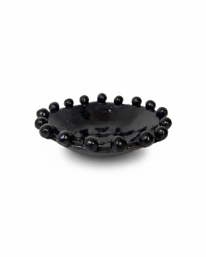 Bubble Bowl | Black-Blue Glaze