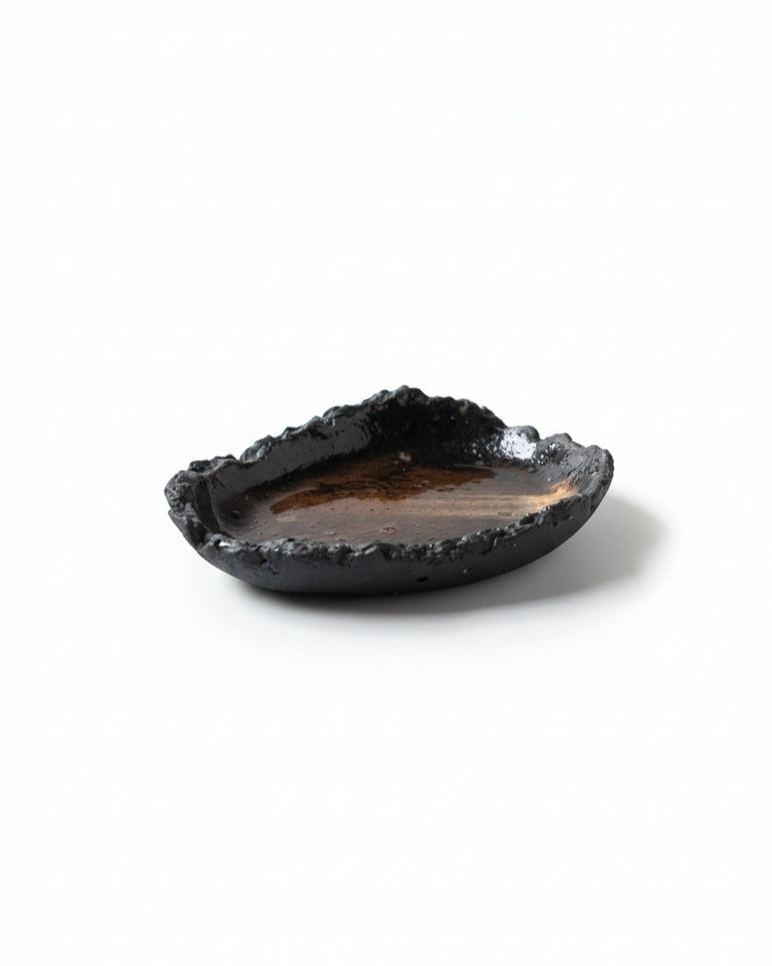 Palo Santo Holder (Oval) | Dark Iron Glaze